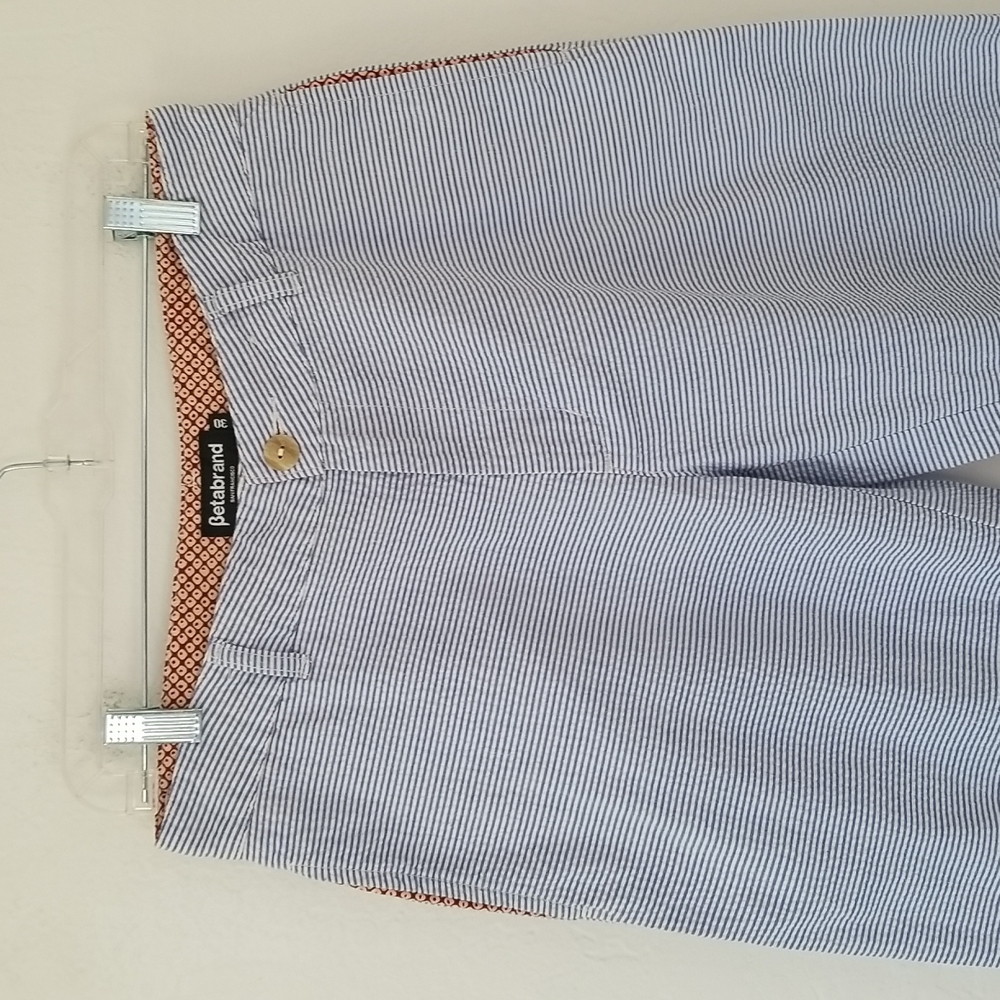Betabrand Seersucker pants slacks Size 30